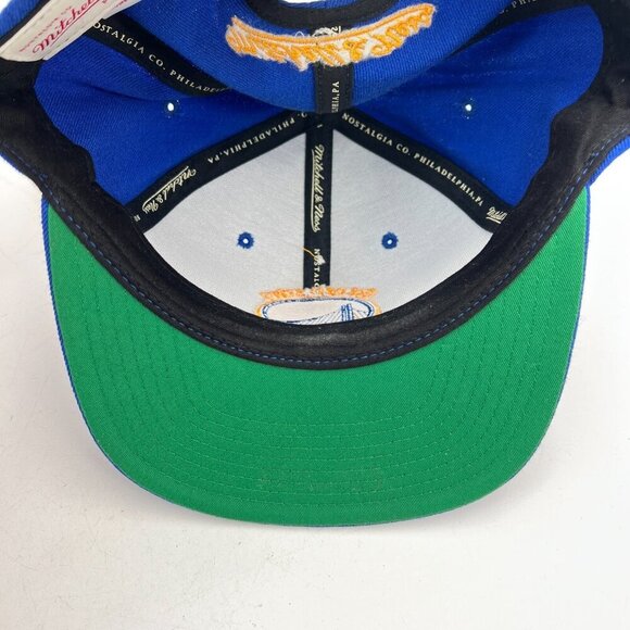 Golden State Warriors Mitchell & Ness NBA The City Blue Snapback Cap Hat - Picture 8 of 11